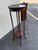 Wood Antique 19th Century Edwardian Sheraton Mahogany Inlaid Plant Stand For Sale - Image 7 of 10
