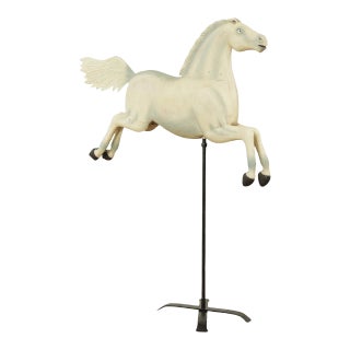 Reproduction Large Tin Horse Weathervane For Sale