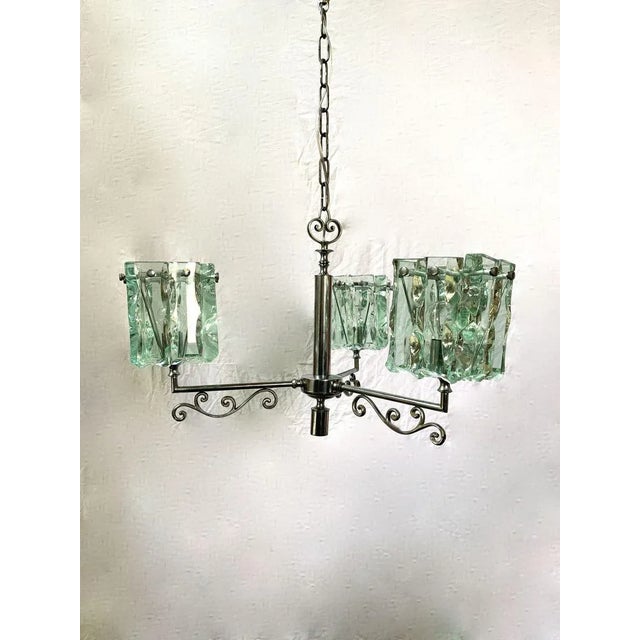Vintage Chandelier from Cristal Art For Sale - Image 6 of 11