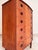 Danish Semi-Circular Teak Chest of Drawers with Round Handles and Lock For Sale - Image 4 of 11
