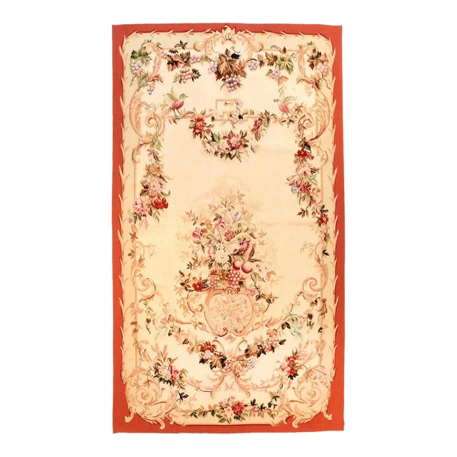 1930s Vintage Aubusson Design Panel 4'5'' x 8'10'' For Sale