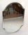 Early 21st Century Early 21st Century Modern Frameless Beveled Shield Accent Mirror For Sale - Image 5 of 12