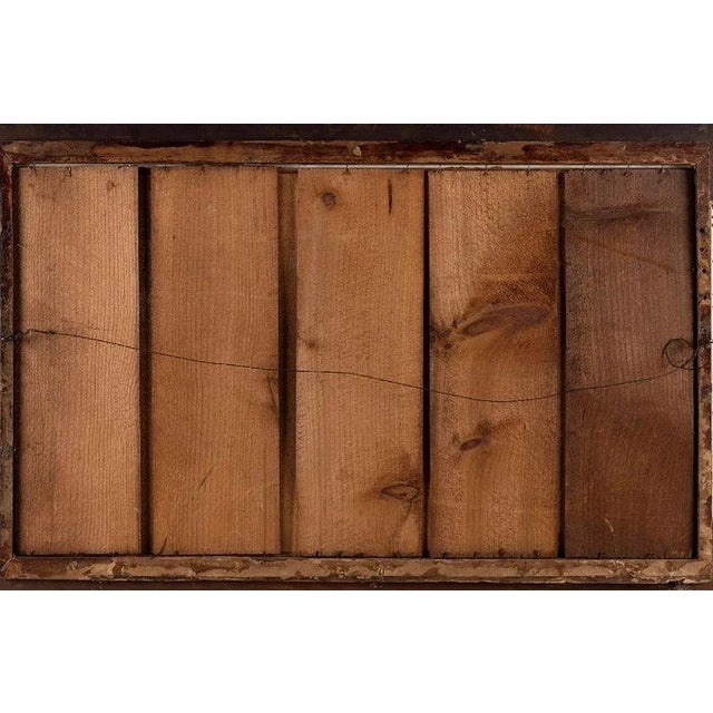 Early 20th Century American Gesso and Wood/Wicker Gold Leaf Ornate Picture Frame, Heywood Wakefield/Paul Frankl Style For Sale - Image 9 of 11