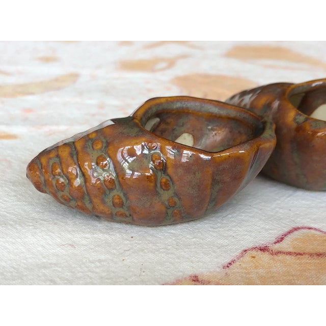 Ceramic Seashell Tea Light Candle Holder - Set of 5 For Sale - Image 4 of 13