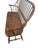 Vintage Windsor-style spindle back bench/settee crafted in solid wood with gracefully curved lines, turned supports, and a...