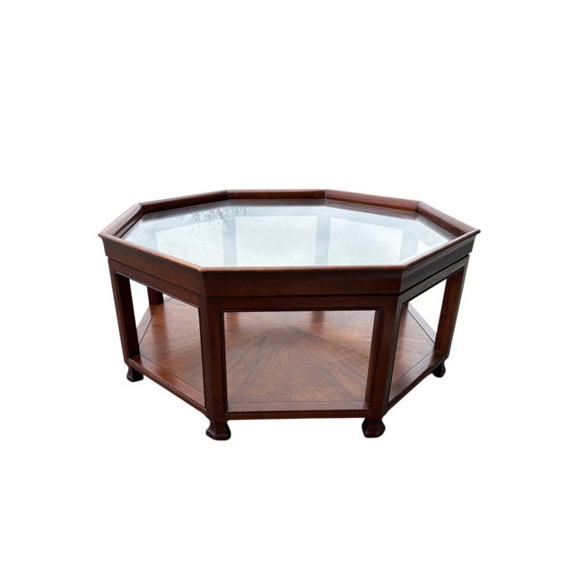 Baker Furniture Attributed Octagonal Coffee Table Quick Hits: Octagonal coffee table attributed to Baker Furniture Crafted...