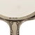 1940s Art Nouveau Style Hand Mirror in White Metal, France, 1940s For Sale - Image 5 of 13