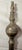 English Antique 18th Century Wrought Iron Turned Brass English Fireplace Shovel Tool 17 For Sale - Image 3 of 11