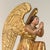 Pair 18th Century Hand-Carved Polychromed Wood Angels For Sale - Image 10 of 17