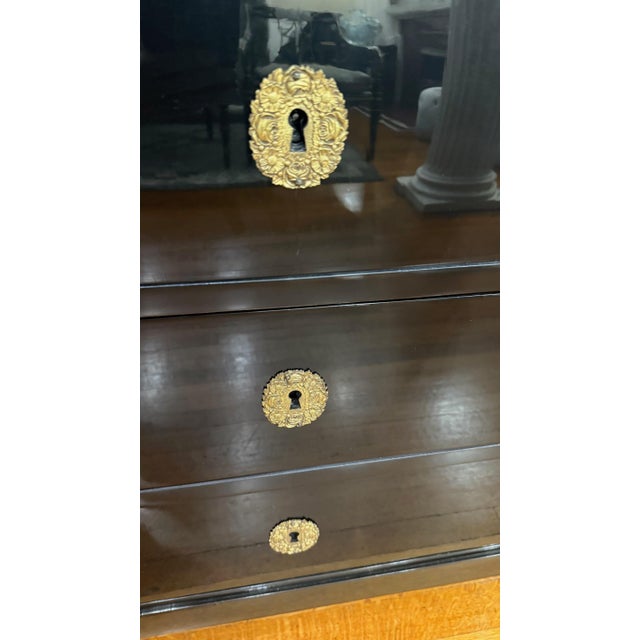 Late 19th Century Ebonized Regency Chests of Drawers/Nightstands (A Pair) For Sale - Image 11 of 12