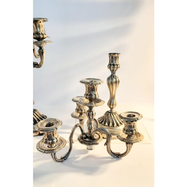 Vintage Candleholders from Christofle, 1940s, Set of 2 For Sale - Image 4 of 10