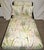 White Ballard Designs Chaise Lounge Dark Wood Frame Upholstered Freya Multi Botanical For Sale - Image 8 of 12