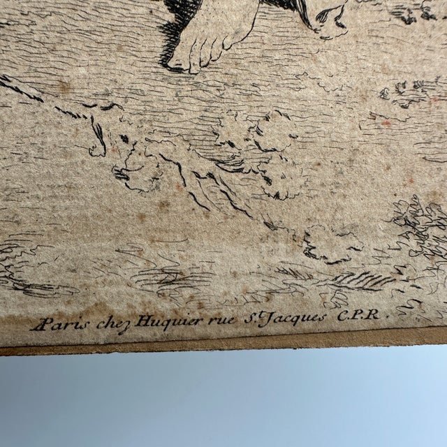 Antique 18th C Francois Boucher Chinese Engraving P Aveline Huquier Framed For Sale - Image 12 of 14