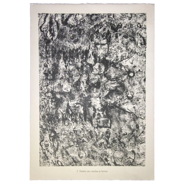 Theatre des mèches et larmes is an original lithograph. Abstract composition by the French artist Jean Dubuffet. From the...