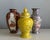 Set of Vintage Vases - Asian-Style Floral, Imari & Yellow Lidded Ginger Jar For Sale - Image 12 of 12