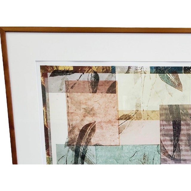 Wood Late 20th Century 51” Howard Hersh Playing Field a Vintage Signed and Numbered Abstract Lithograph For Sale - Image 7 of 12