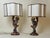 Gold Italian Putti Table Lamps in Giltwood, 1970s, Set of 2 For Sale - Image 8 of 18