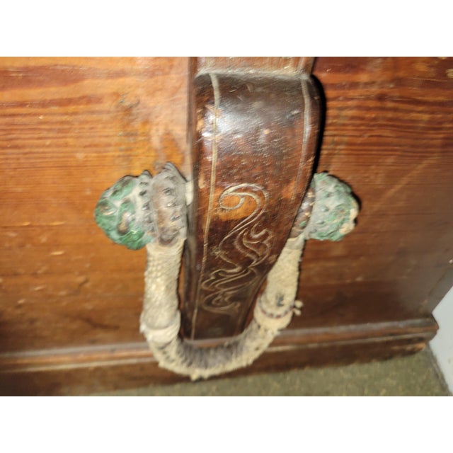 Late 19th Century 1877 Antique Blanket Chest For Sale - Image 5 of 7