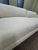 White Lee Industries 8 Foot Two Cushion Sofa With Oak Base in White Woven Linen Blend Fabric For Sale - Image 8 of 10