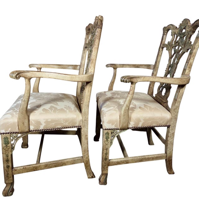 Traditional 1990s Pair of Hickory Armchairs For Sale - Image 3 of 8