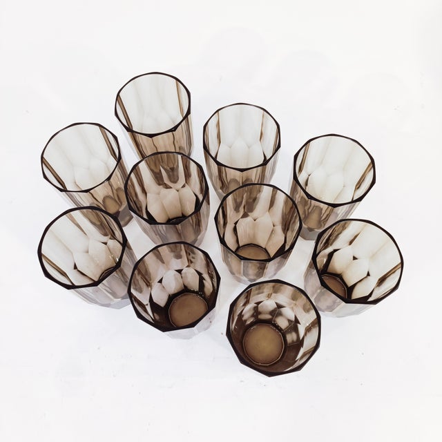Czech Art Deco Glassware Set from Moser Glassworks, 1920s, Set of 11 For Sale - Image 11 of 18