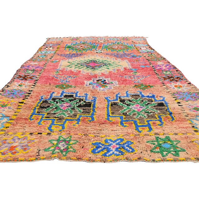 Tribal Vintage Boujad Moroccan Rug, 05'10 X 11'07 For Sale - Image 3 of 10