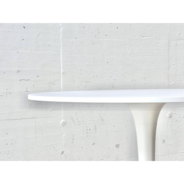 Early 21st Century Round Docksta Tulip Table in White from Ikea, 2010s For Sale - Image 5 of 14