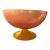 Postmodern Large Italian Blown Glass Bowl in Pink and Yellow For Sale