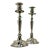 Vintage Neo-Classical Silver Plate Candlesticks - A Pair For Sale