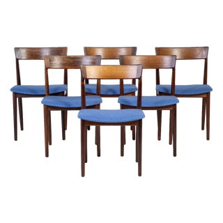 Model 39 Rosewood Dining Chairs by Henry Rosengren Hansen for Brande Møbelindustri, 1960s, Set of 6 For Sale