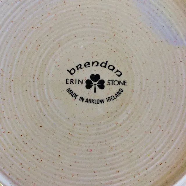 70s Mid-Century Brendan Erin Stone Floral Salad/Cereal Bowls- Set of 8 For Sale - Image 4 of 5