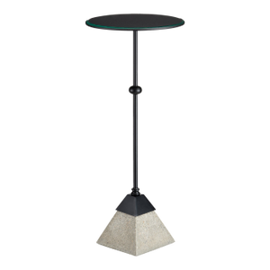 Currey & Company Parna Concrete Accent Table