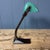 Banker's Lamp withTurquoise Enamel Shade from Erpé, 1930s For Sale - Image 16 of 18