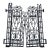 Pair of Antique 1920’s Wrought Iron Pedestrian Garden Gates For Sale