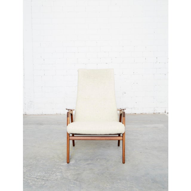 Ivory Set of Vintage Ruster Lounge Chair and Ottoman by Yngve Ekström for Pastoe, 1950s For Sale - Image 8 of 14