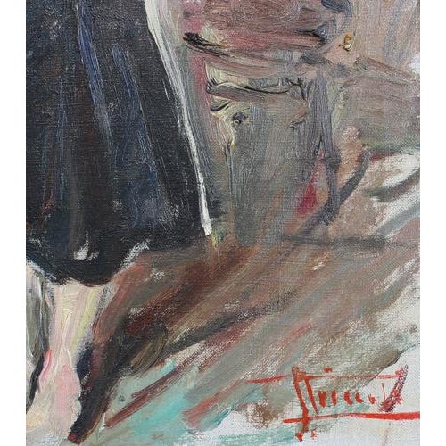 Carlo Striccoli, The Guitarist, 1960s, Oil on Canvas For Sale - Image 13 of 18
