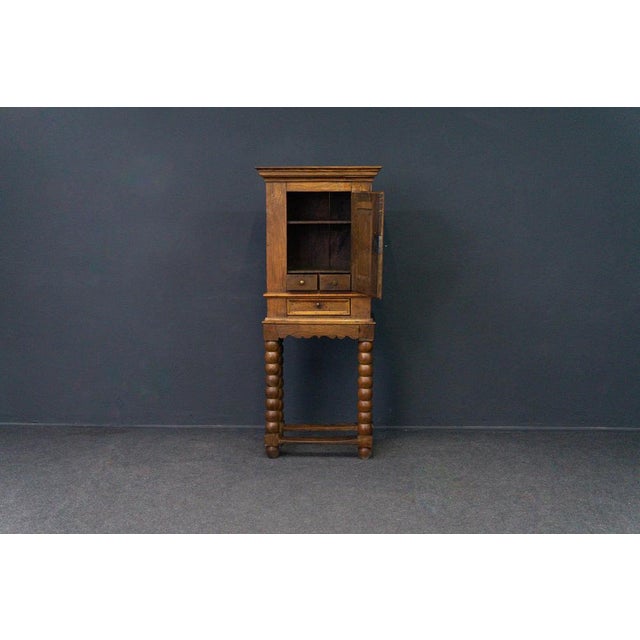 Baroque Tobacco Cabinet in Oak For Sale - Image 11 of 13