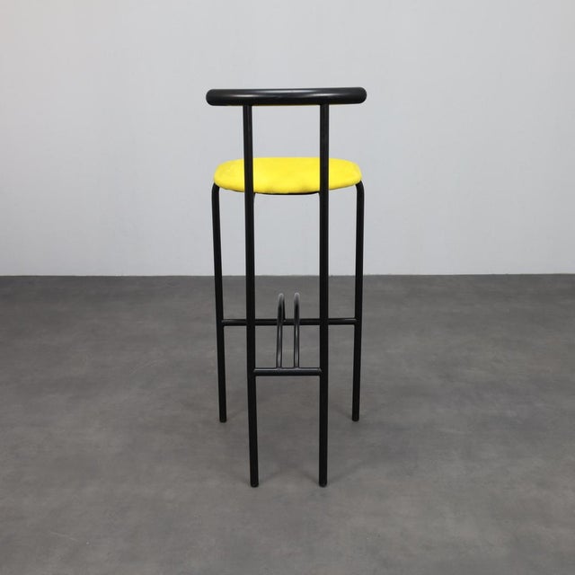 1980s Postmodern Bar Stools, Italy, 1980s, Set of 4 For Sale - Image 5 of 10