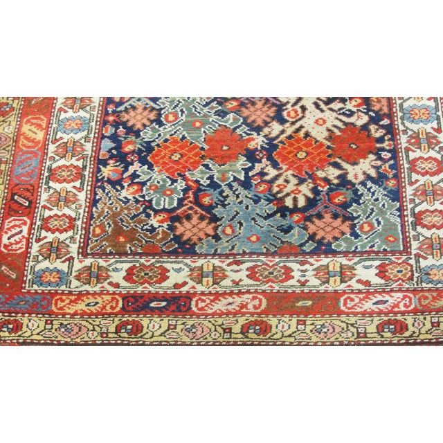 Traditional Antique Persian Bakhtiari Runner, Most Unusual 3'6" × 15'2" For Sale - Image 3 of 8