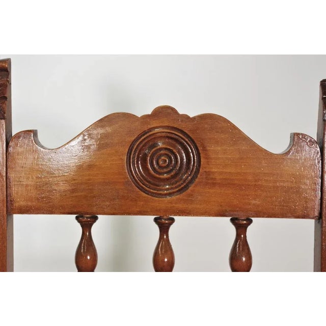 1920s Set of Small Wooden Chairs For Sale - Image 5 of 9