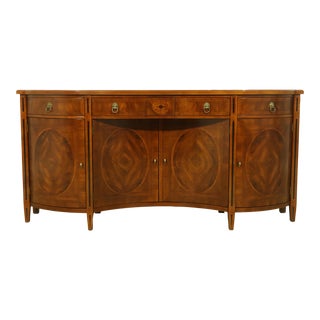 John Widdicomb Neoclassical Walnut Inlaid Sideboard For Sale