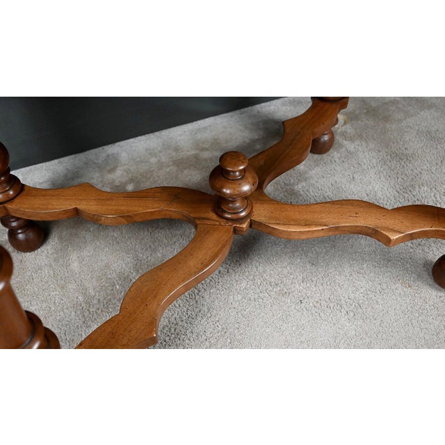 Late 19th Century Louis Philippe Flat Walnut Desk For Sale - Image 12 of 18