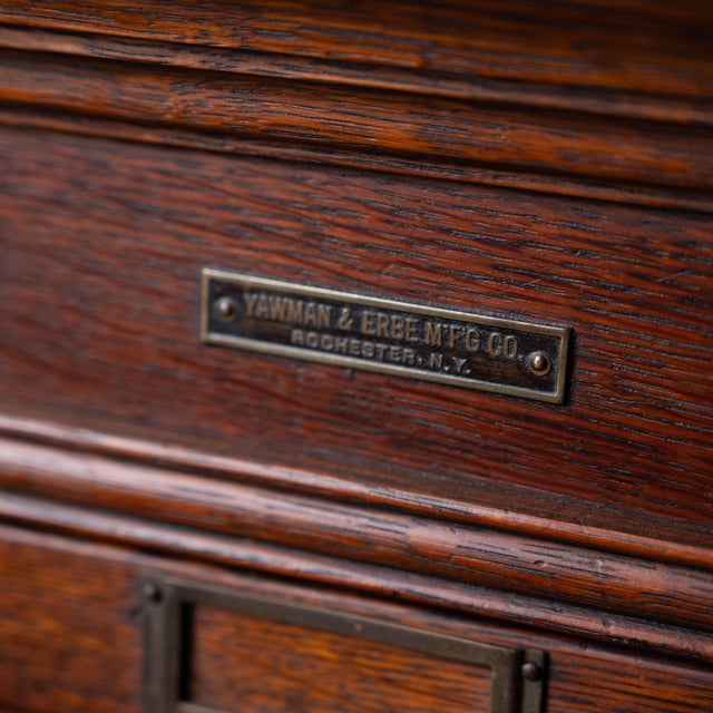 Yawman & Erbe Oak File Cabinet, c.1910 For Sale - Image 13 of 13