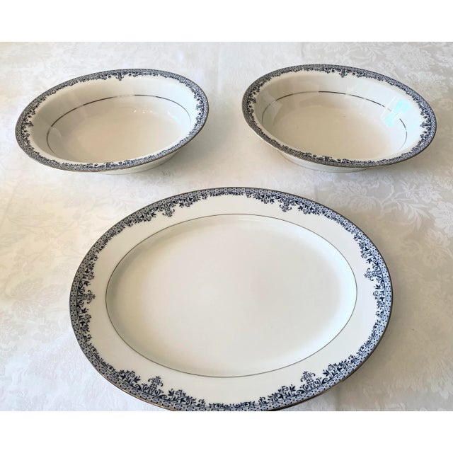 Ivory Noritake Charleston China 12 Place Settings & Serving Pieces- 66 Pieces Mint Condition For Sale - Image 8 of 12
