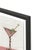 DESCRIPTION: Kitty the Martini by Willa Heart in Brimfield Black Frame, Mini Art Print This is a print of a handmade...