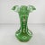 Vintage Fenton Art Glass Vase Charleton Awco Green Overlay Roses Hand Painted For Sale - Image 10 of 11
