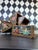 Trio Indian Hand-Painted Nesting Wooden Boxes - Mid 20th Century Set of 3 For Sale - Image 9 of 16