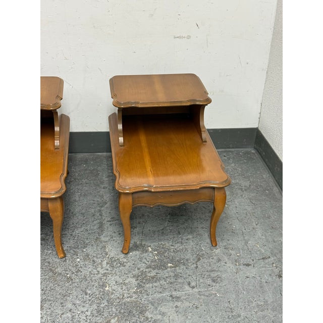 1970s Bassett Furniture Nightstands From Redlick-Newman Building, Pair For Sale - Image 9 of 12