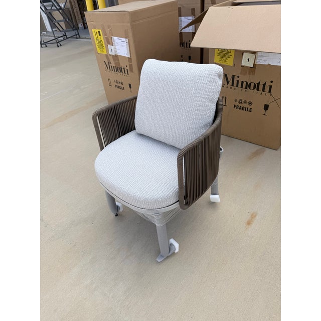 Minotti Minotti Tape Cord Armchair For Sale - Image 4 of 8