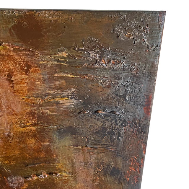 2020s Cocco Romantico – Large 40x55 Textured Abstract Painting by Tatiana Duperault For Sale - Image 5 of 6